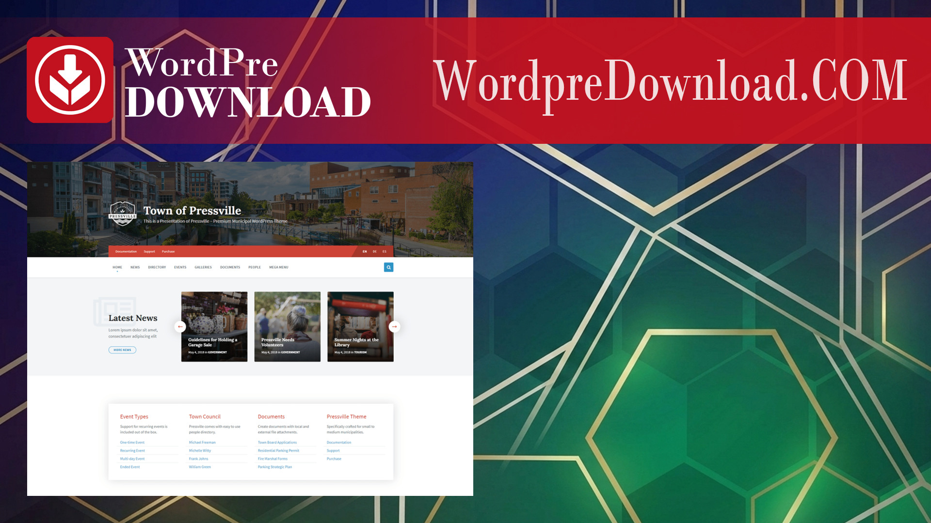 Pressville – Unique WordPress Theme – WordpreDownload.COM