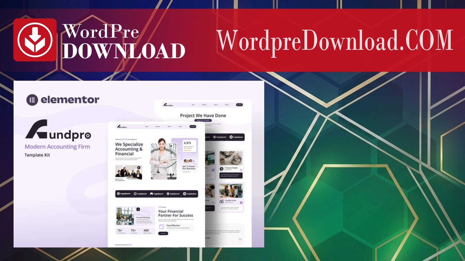 Fundpro – Modern Accounting Firm Elementor Template Kit – WordpreDownload.COM