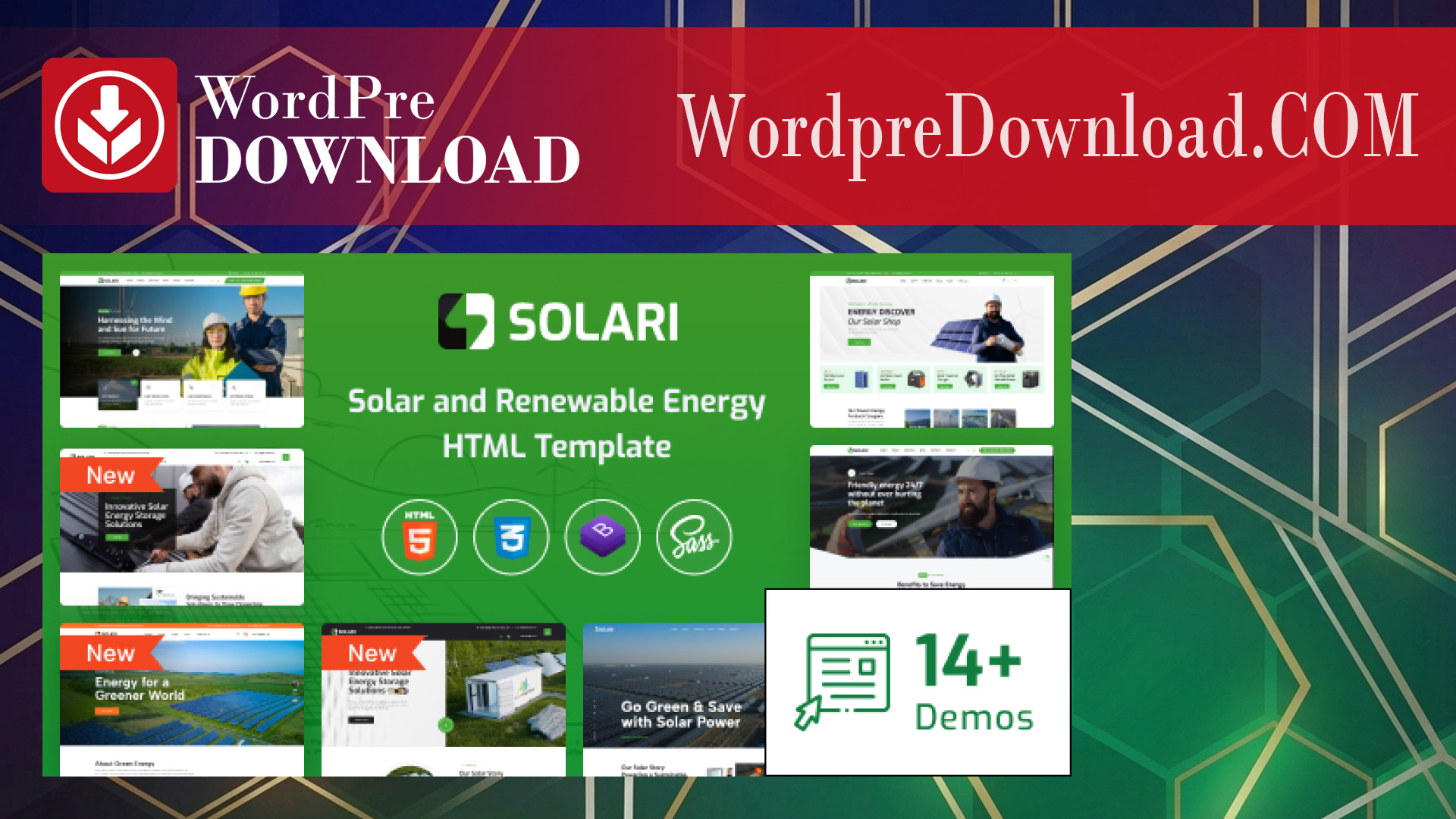 Solari – Ecology and Solar Energy WordPress Theme – WordpreDownload.COM