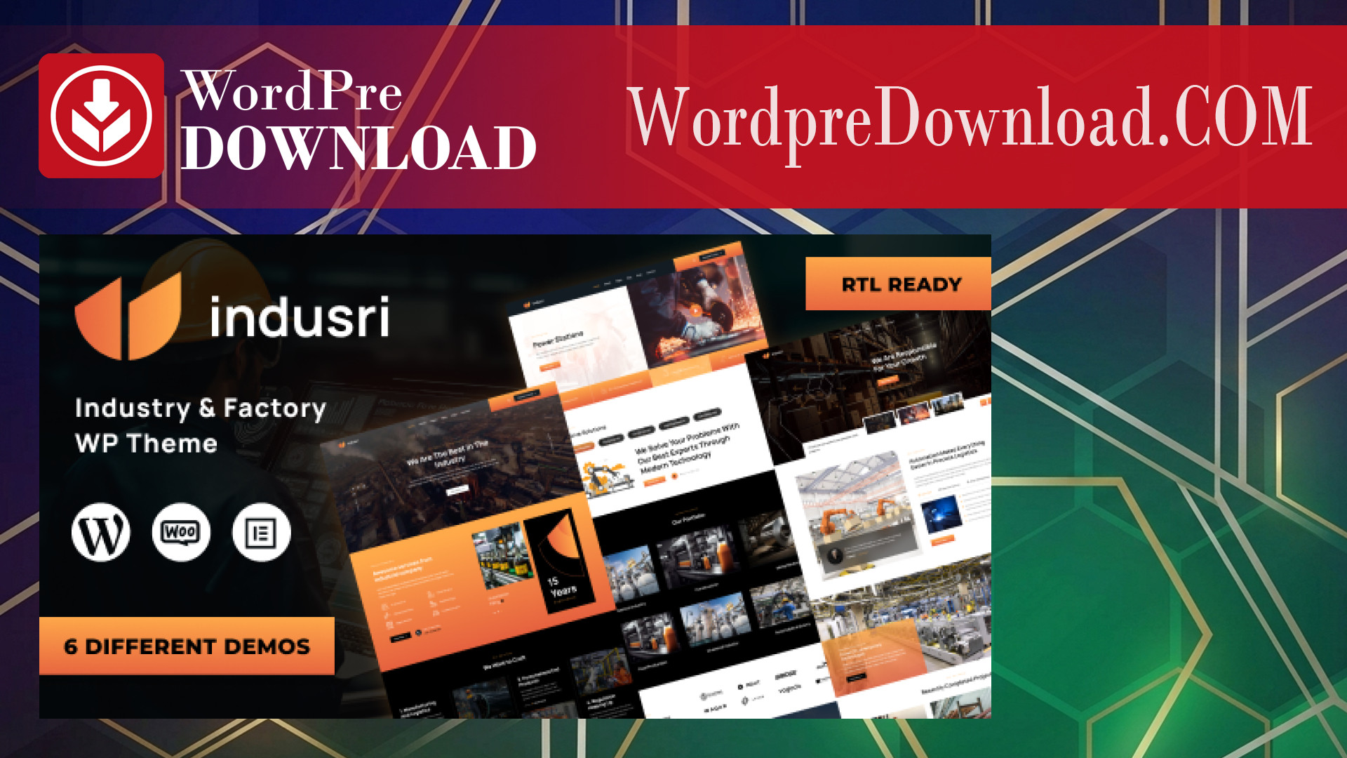 Indutri – Factory And Industrial WordPress Theme - WordpreDownload.COM
