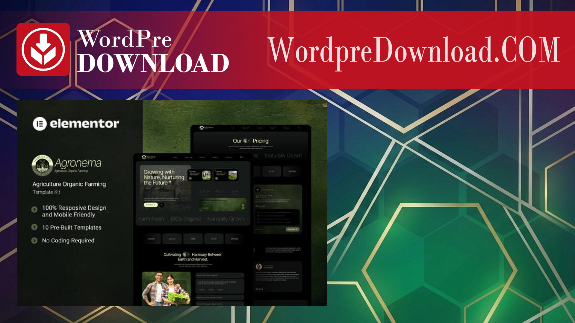Agronema – Agriculture Organic Farming Elementor Template Kit – WordpreDownload.COM