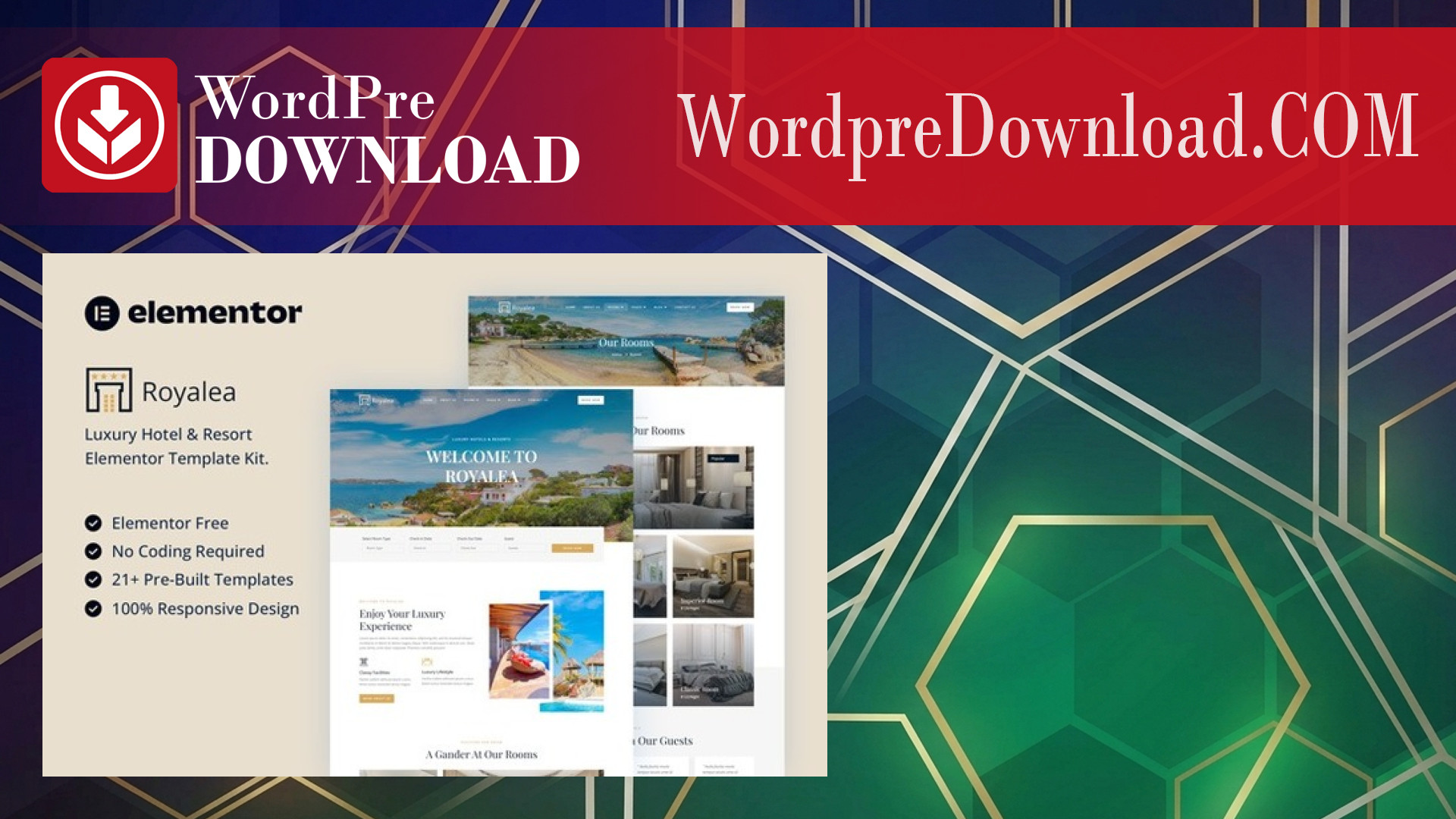 Royalea – Luxury Hotel and Resort Elementor Template Kit – WordpreDownload.COM