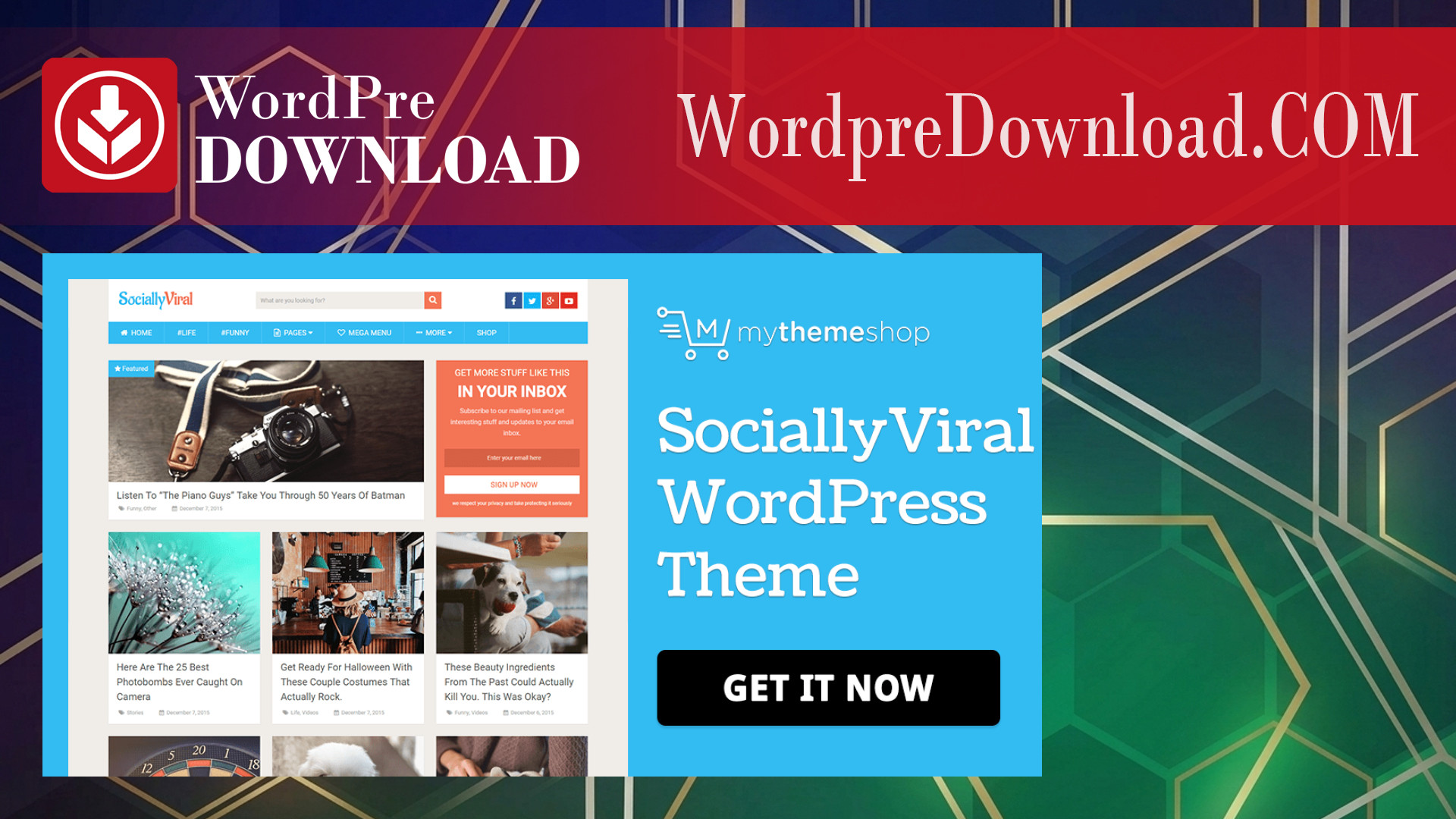 MyThemeShop SociallyViral WordPress Theme – WordpreDownload.COM