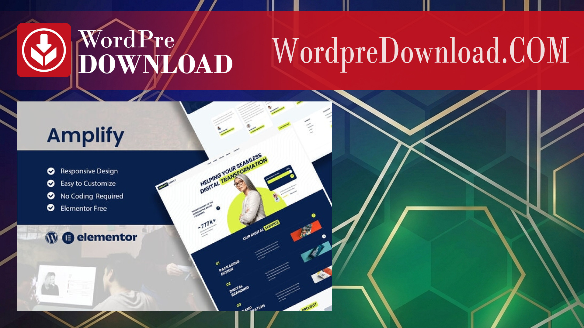 Amplify – Digital Marketing Agency Elementor Template Kit – WordpreDownload.COM