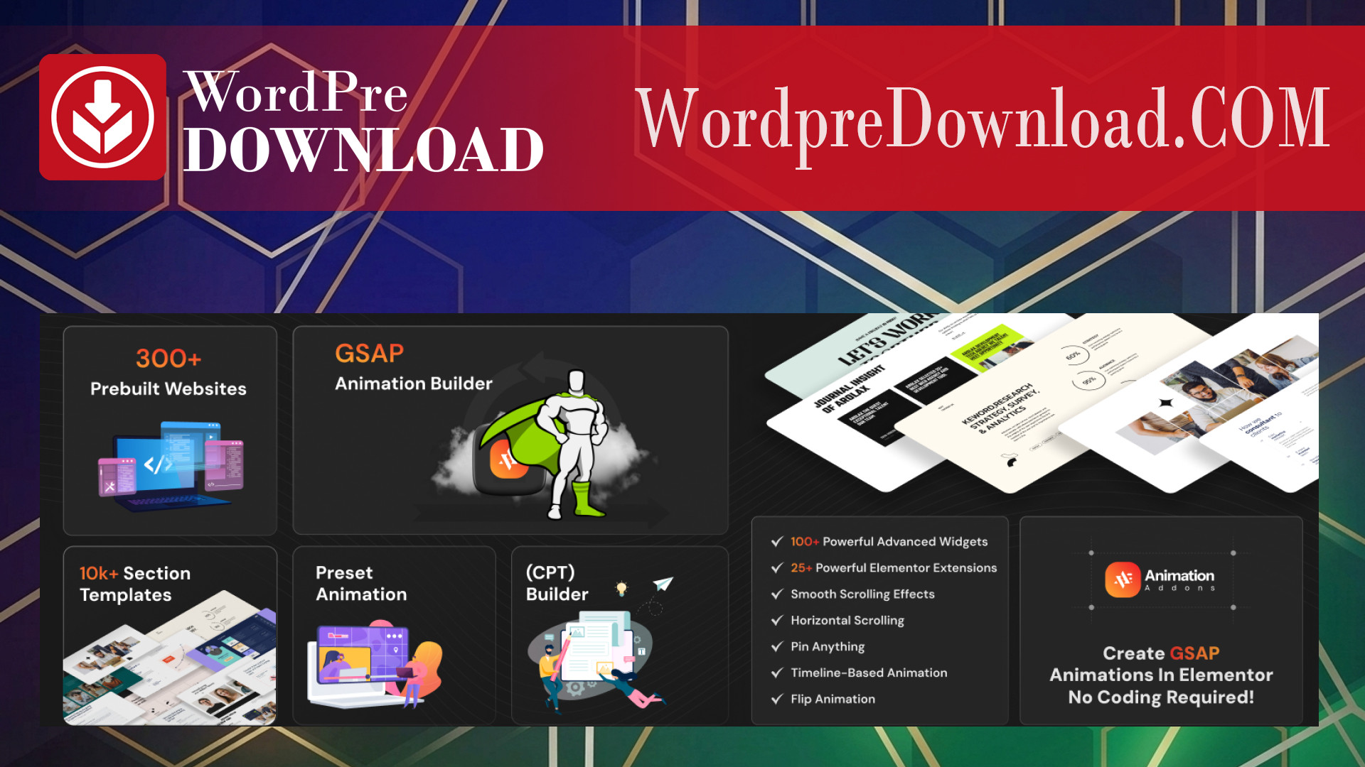 Visual Effects and Animation Addon for Elementor – WordpreDownload.COM