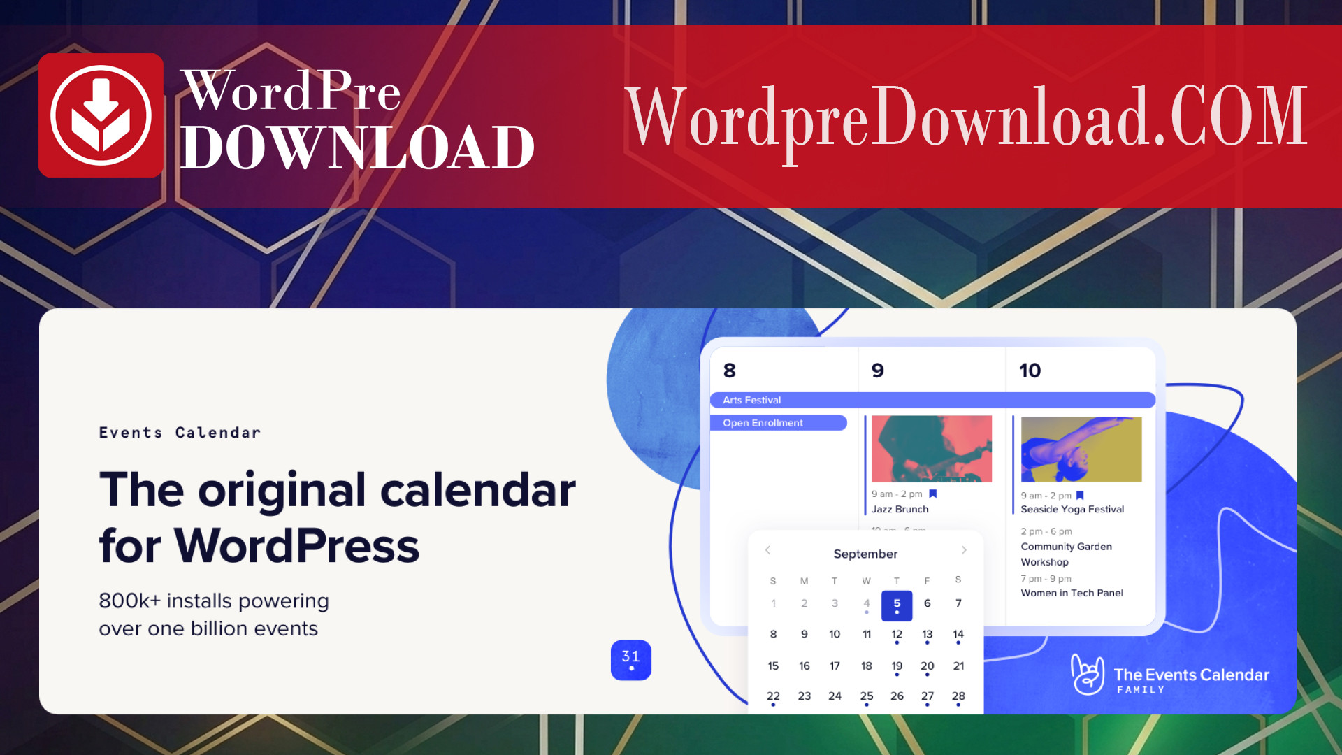 The Events Calendar Shortcode and Templates Pro – WordPress Plugin – WordpreDownload.COM