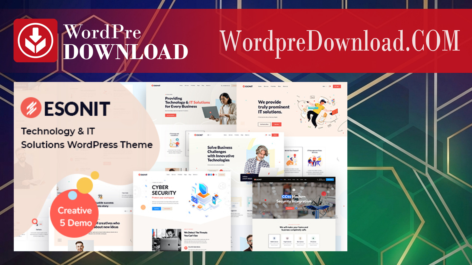 Esonit - IT Solutions WordPress Theme - WordpreDownload.COM