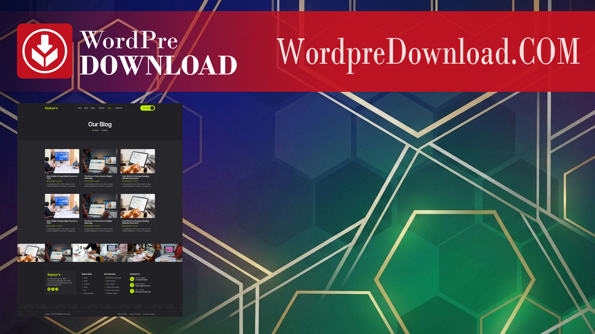 Sajeya – Personal Portfolio Elementor Template Kit – WordpreDownload.COM