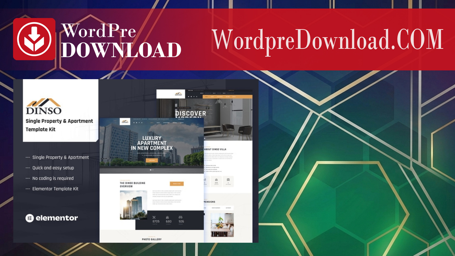 Dinso – Single Property and Apartment Elementor Template Kit – WordpreDownload.COM