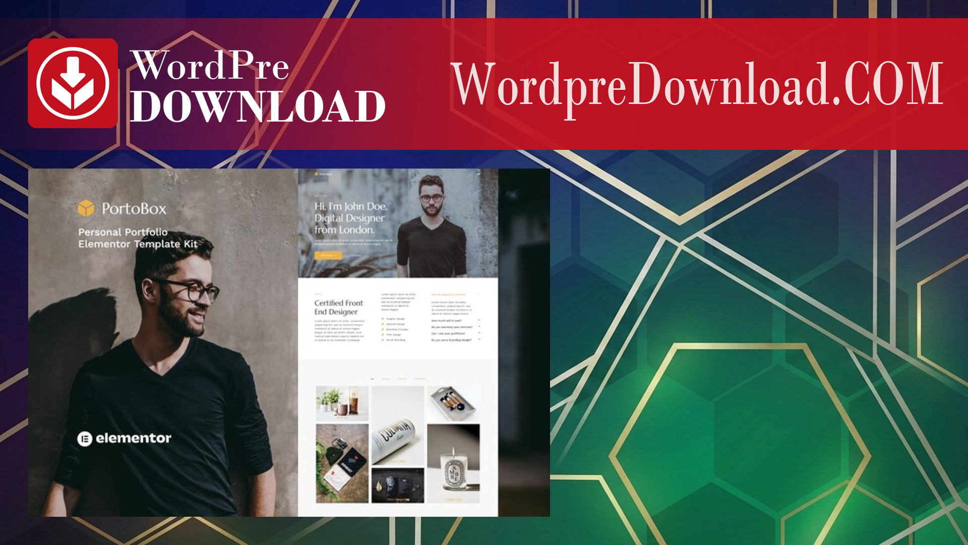 PortoBox – Creative Portfolio Elementor Template Kit – WordpreDownload.COM