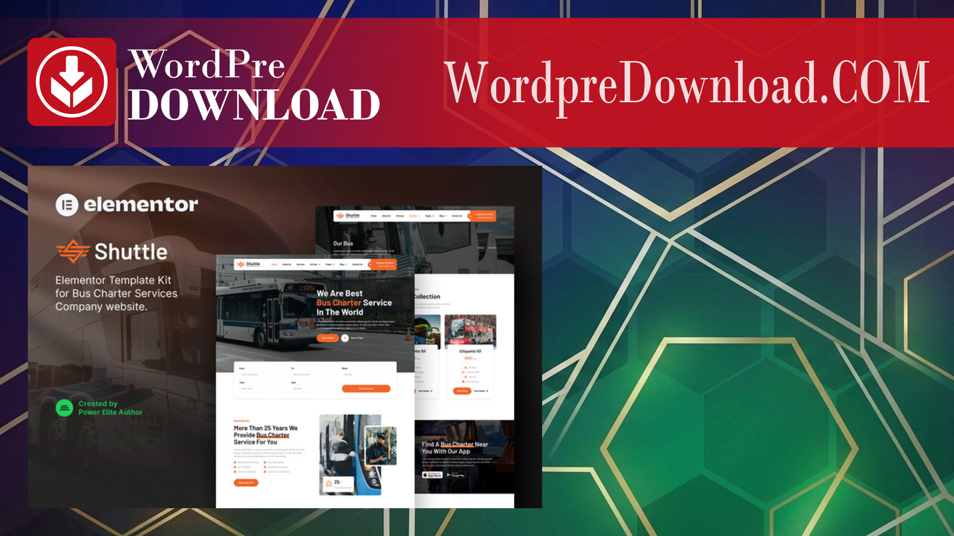 Shuttle – Bus Charter Service and Transport Company Elementor Template Kit – Wordpredownload.com