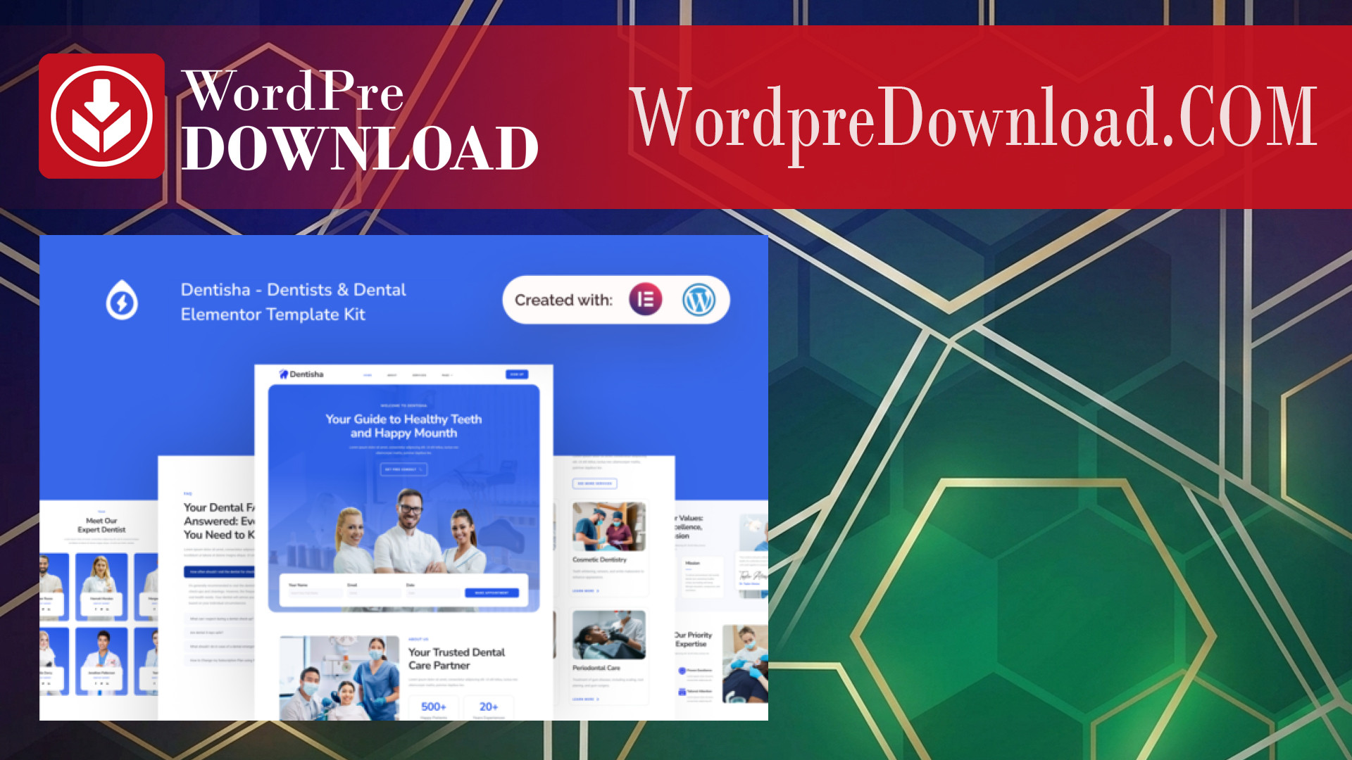 Dentisha – Dentists and Dental Elementor Template Kit – WordpreDownload.COM