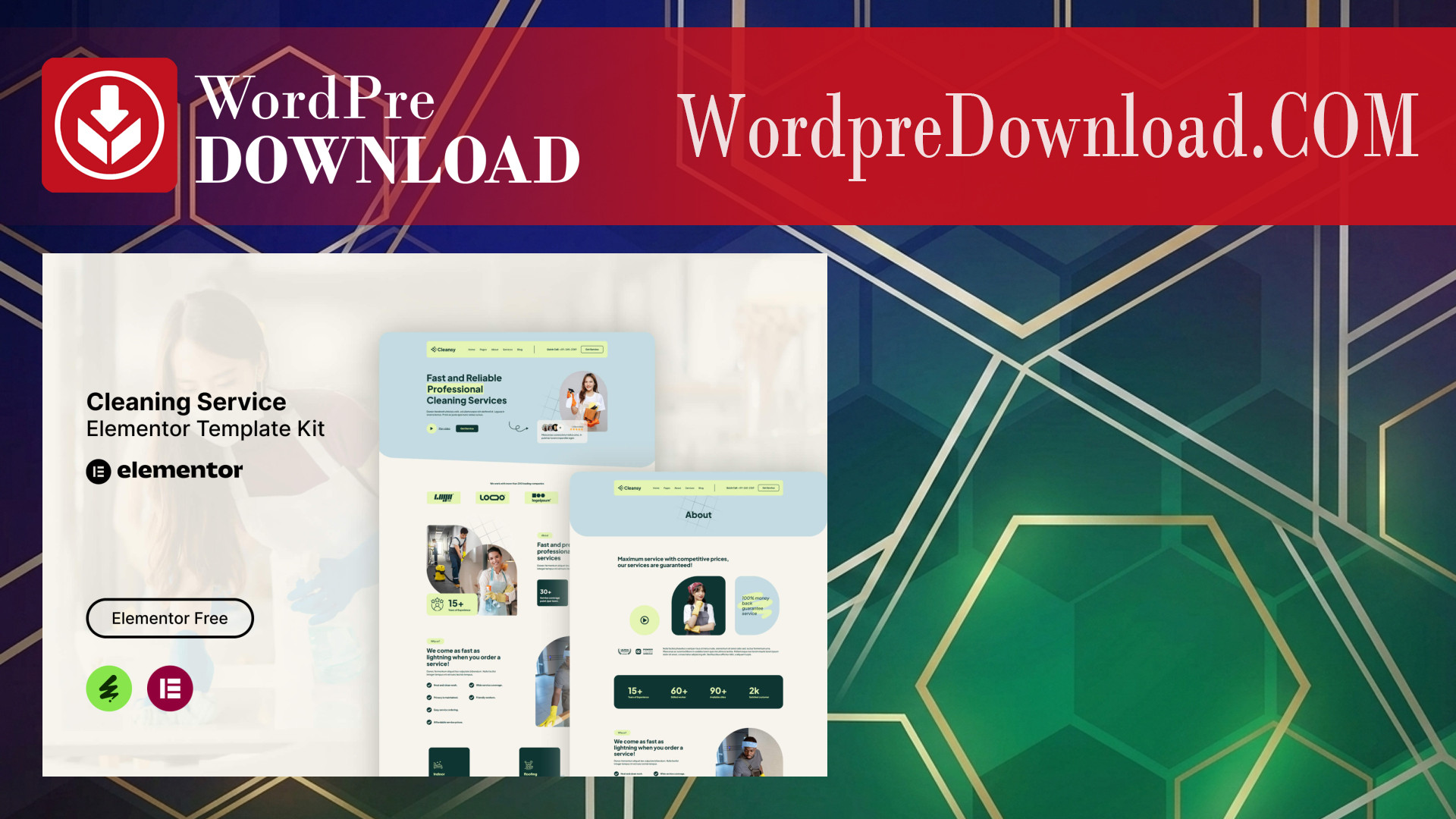 Cleansy – Cleaning Service Elementor Template Kit – WordpreDownload.COM