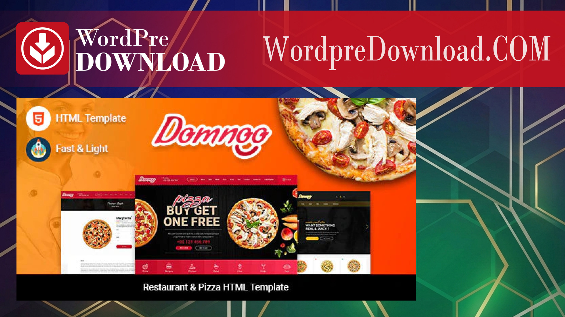 Domnoo – Pizza And Restaurant WordPress Theme - WordpreDownload.COM