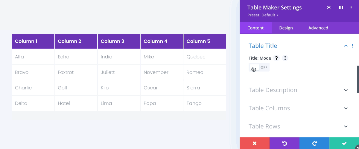 Divi Table Maker Modules – WordpreDownload.COM