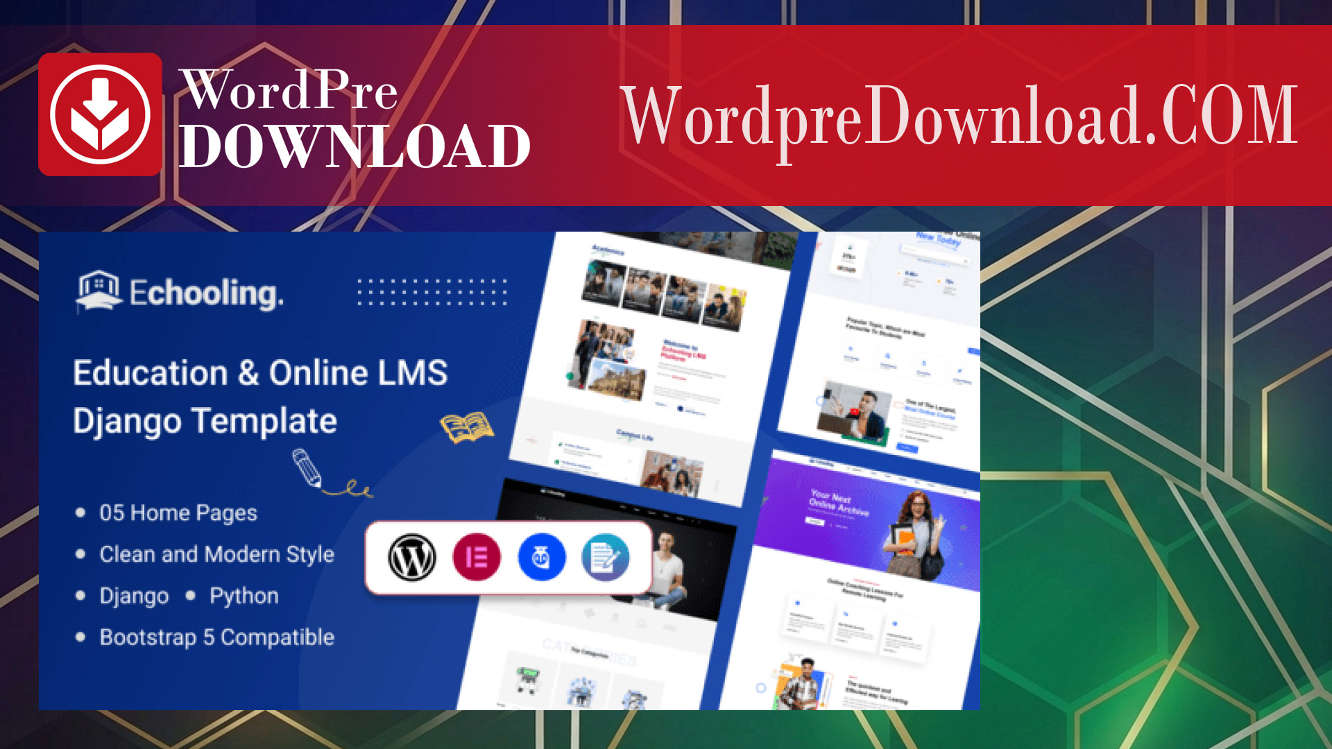Echooling - Education WordPress Theme - WordpreDownload.COM