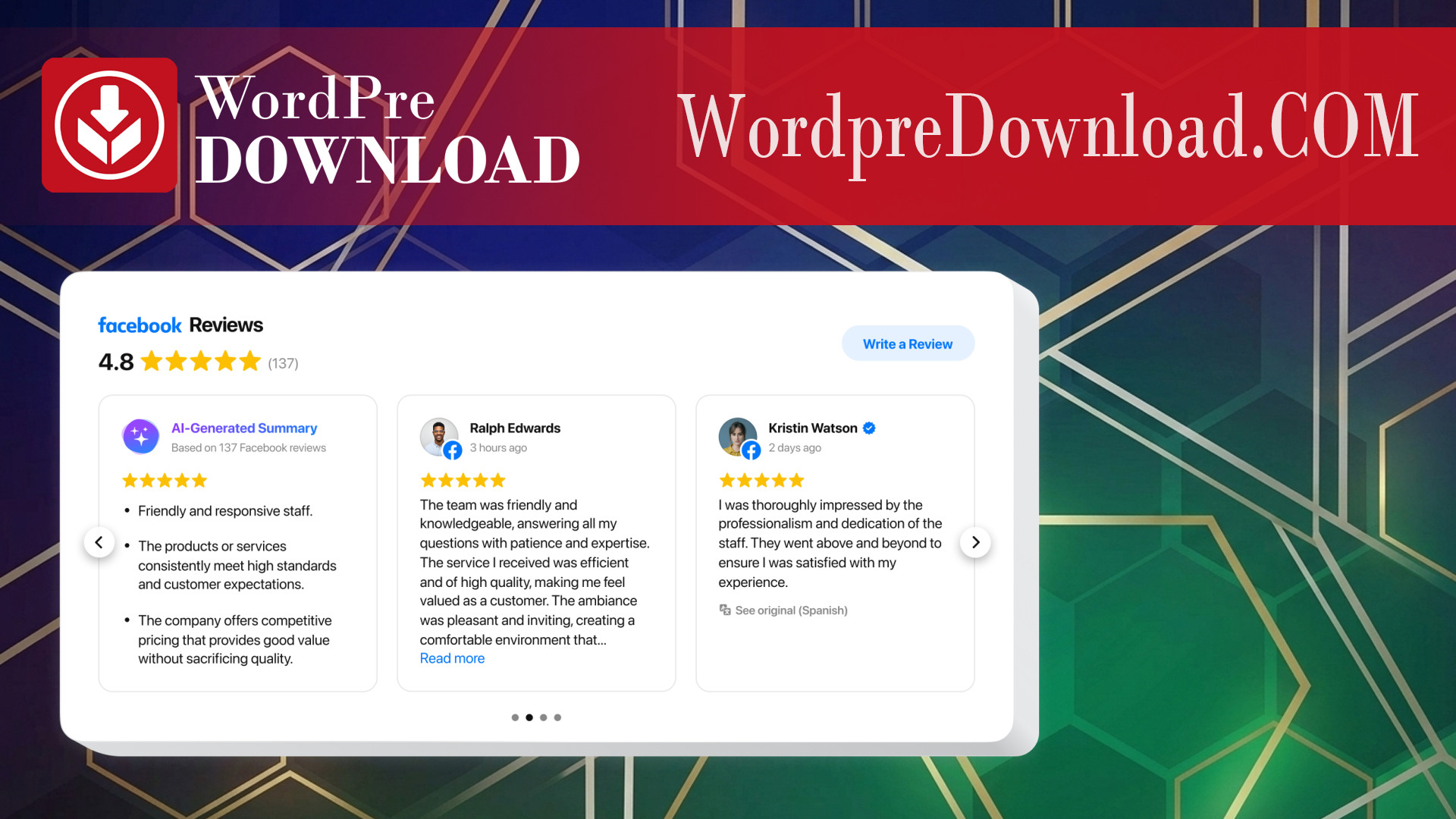 Elfsight Facebook Reviews Plugin – WordpreDownload.COM