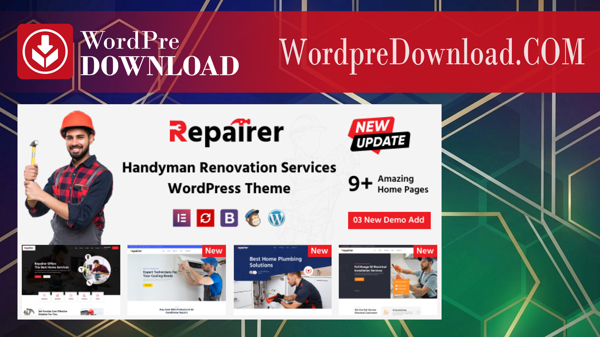 Repairer – Handyman Services WordPress Theme – WordpreDownload.COM
