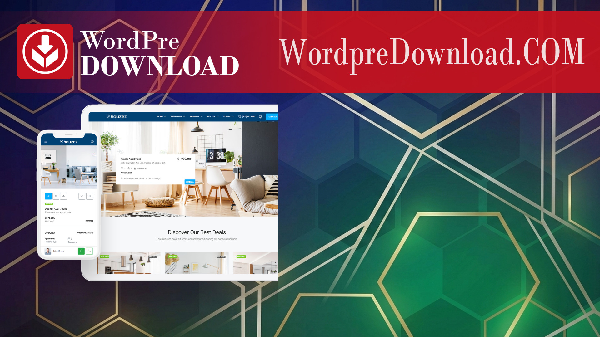 Houzez WordPress Theme – WordpreDownload.COM