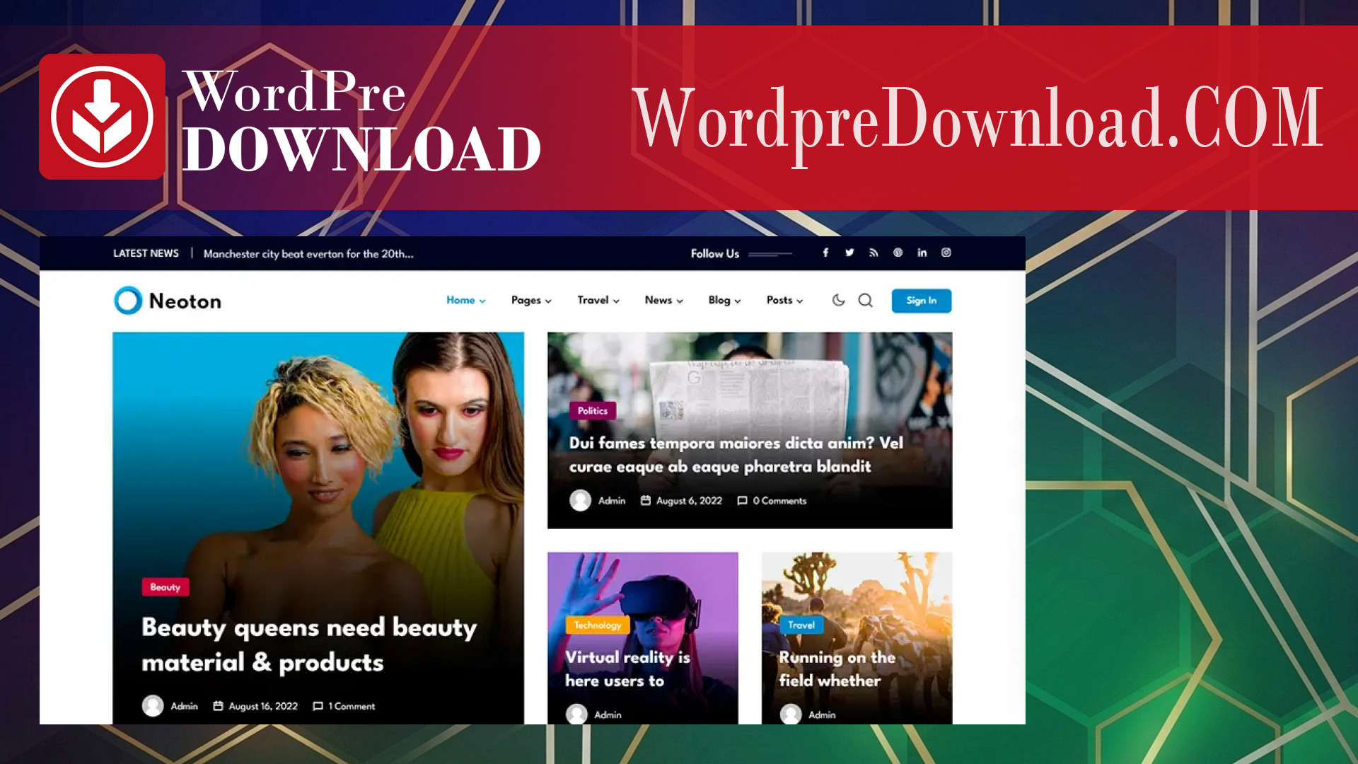 Neoton – News Magazine WordPress Theme – WordpreDownload.COM