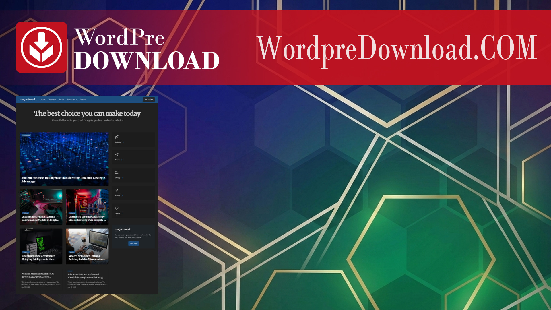 SuperBlog – Powerful Blog And Magazine Theme - WordpreDownload.COM
