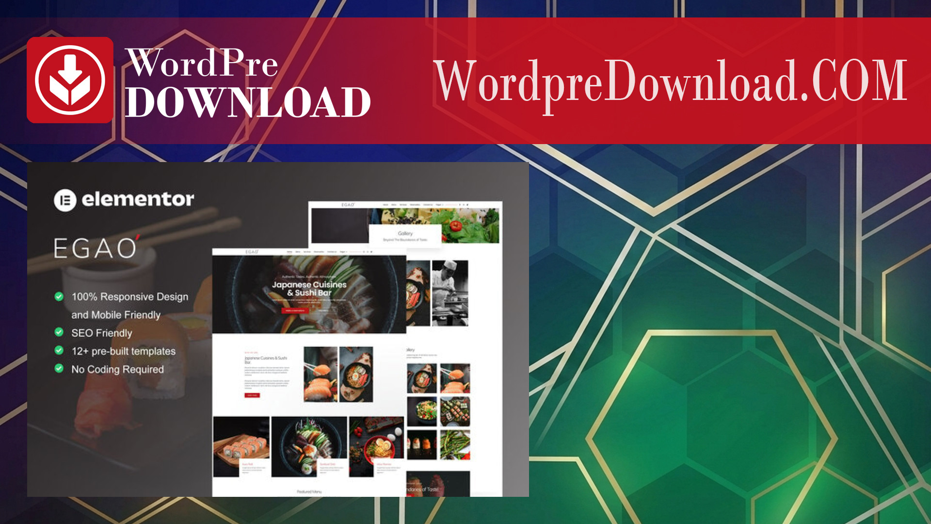 Egao – Japanese Restaurant and Sushi Bar Elementor Template Kit – WordpreDownload.COM