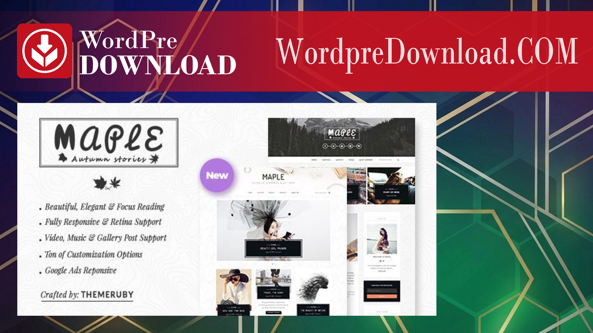Maple – Responsive WordPress Blog Theme – WordpreDownload.COM