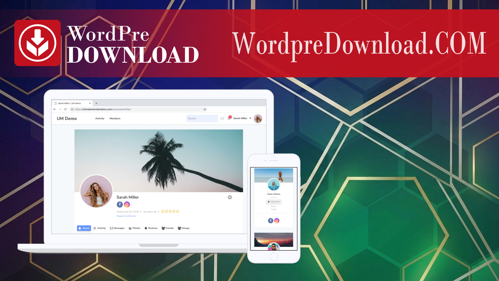 Ultimate Member Theme – WordpreDownload.COM