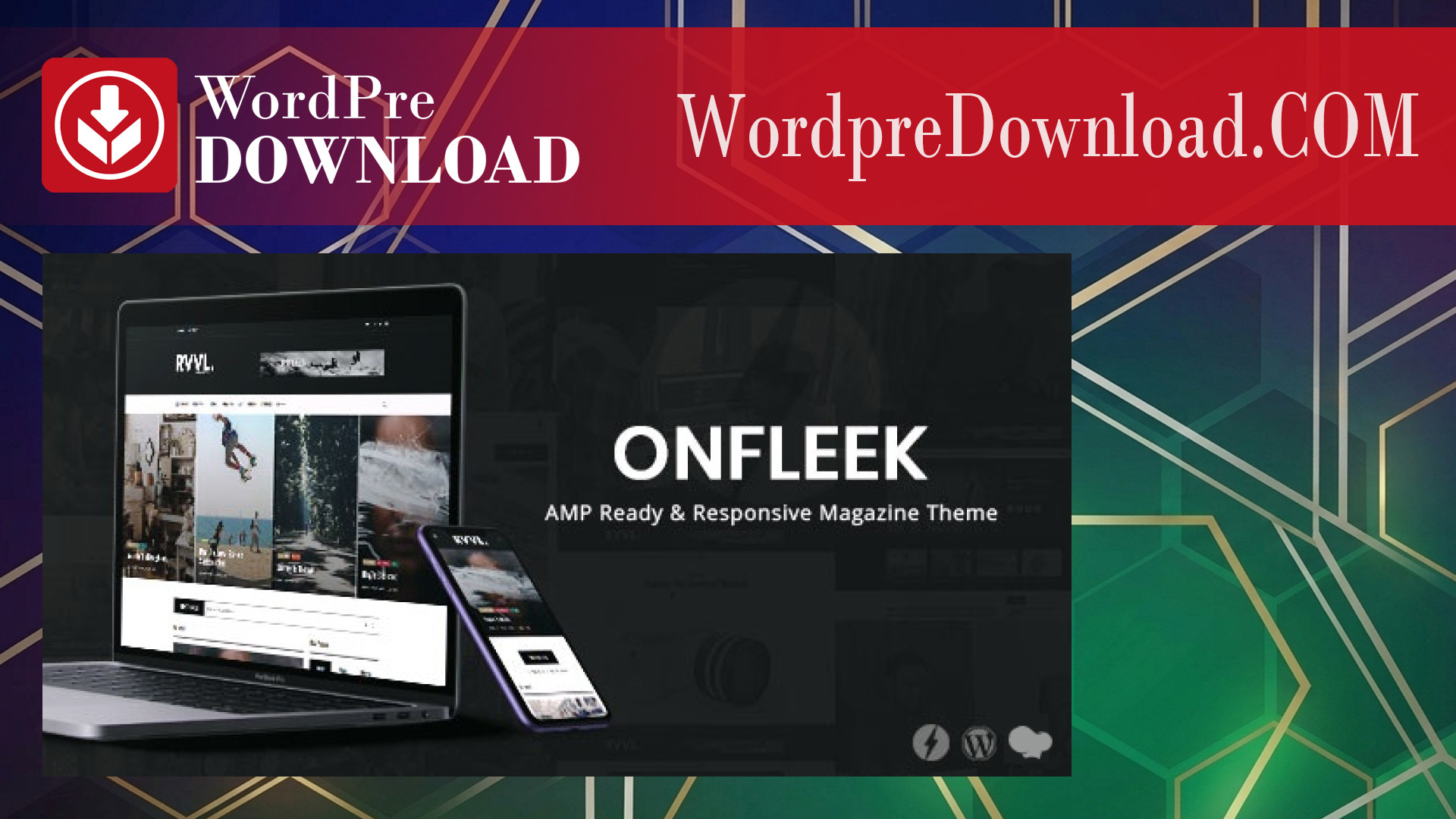 Onfleek – AMP Ready and Responsive Magazine Theme – WordpreDownload.COM
