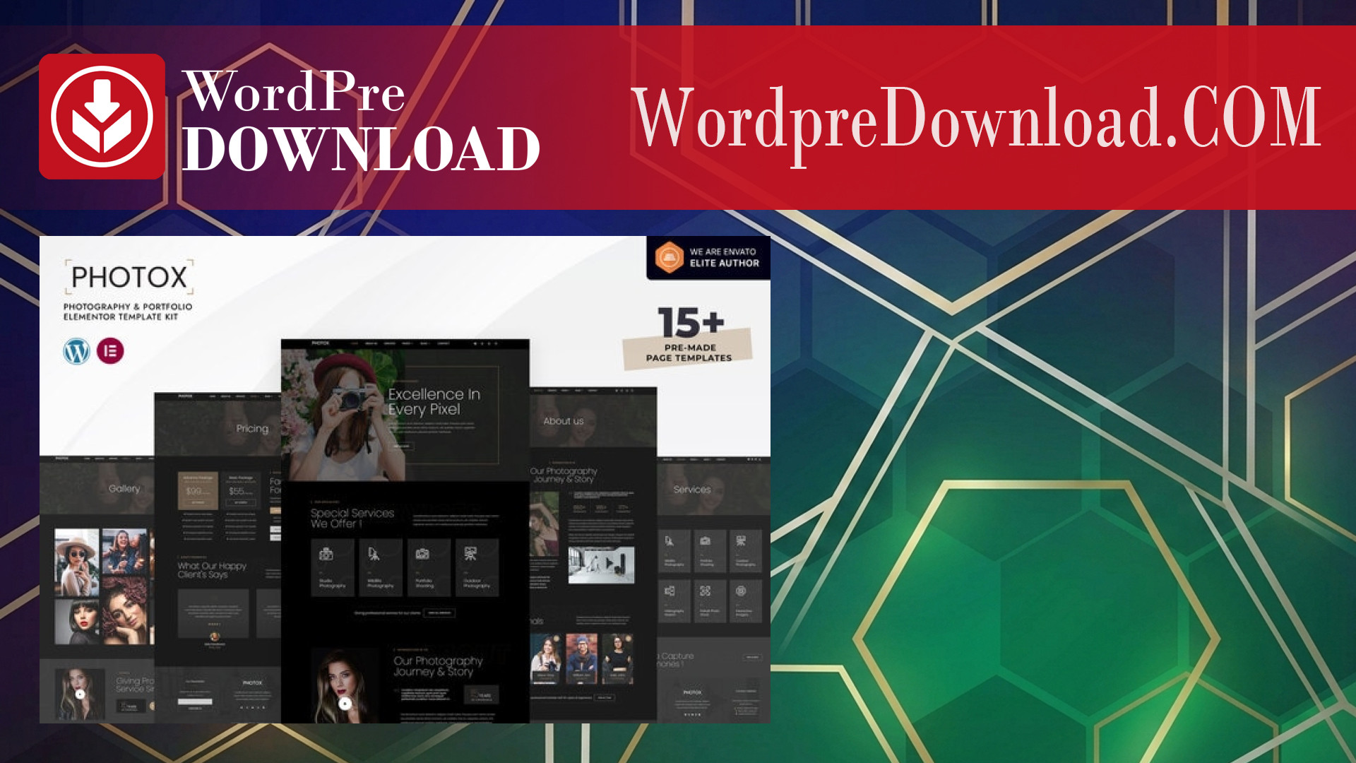 Photox – Photography and Portfolio Elementor Template Kit – WordpreDownload.COM