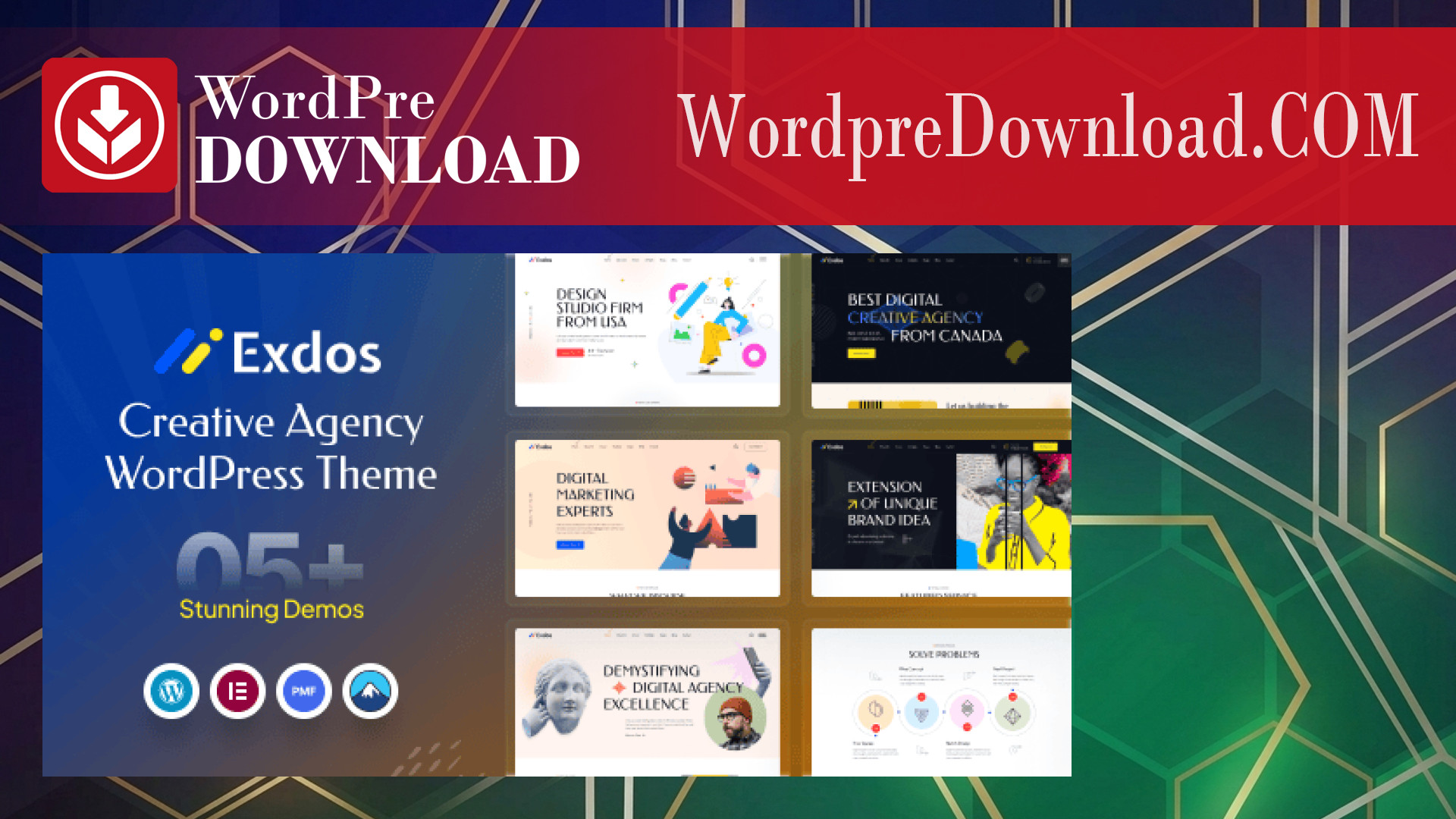 Exdos – Digital Agency WordPress Theme – WordpreDownload.COM
