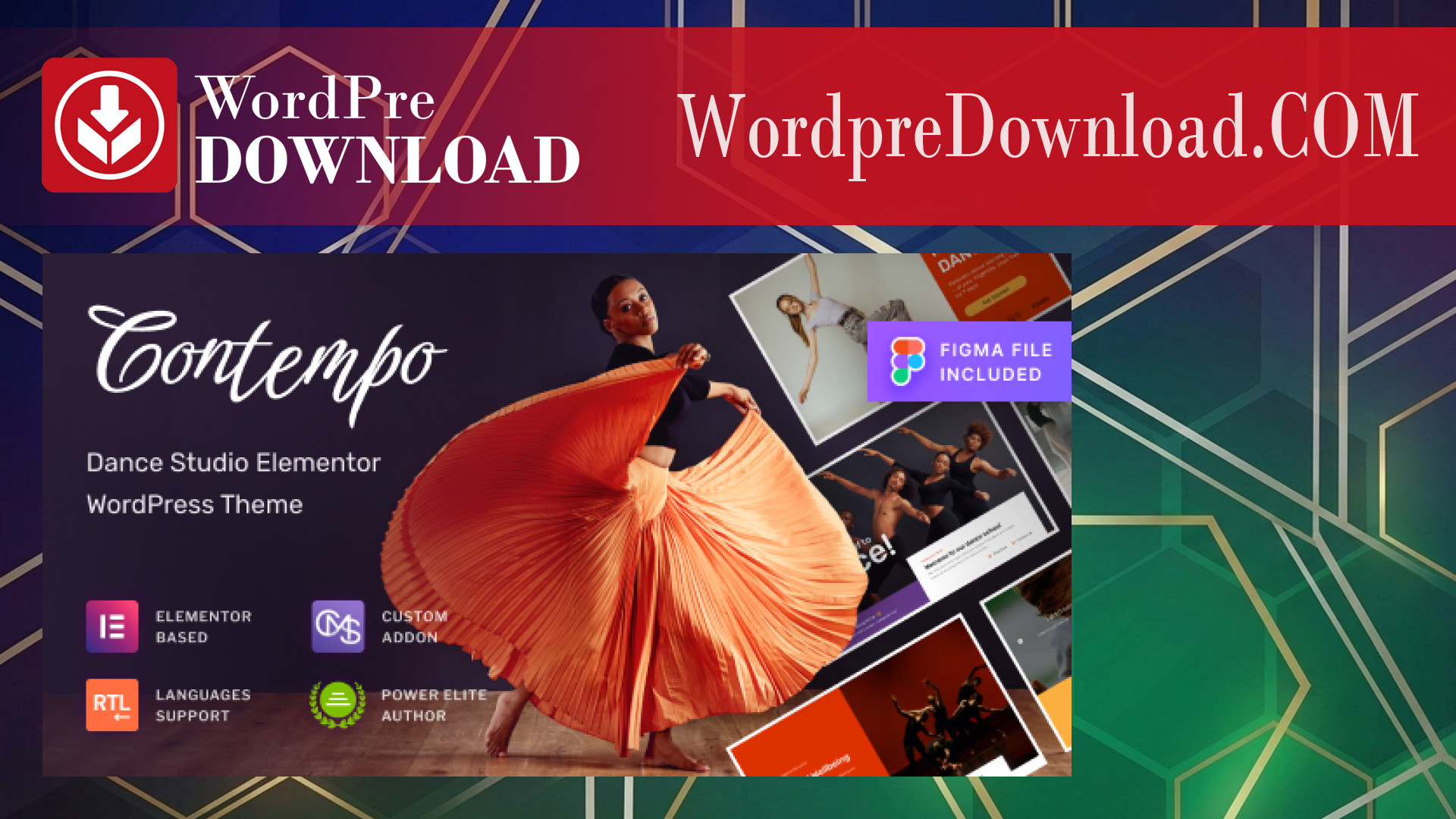 Contempo – Dance School WordPress Theme – WordpreDownload.COM