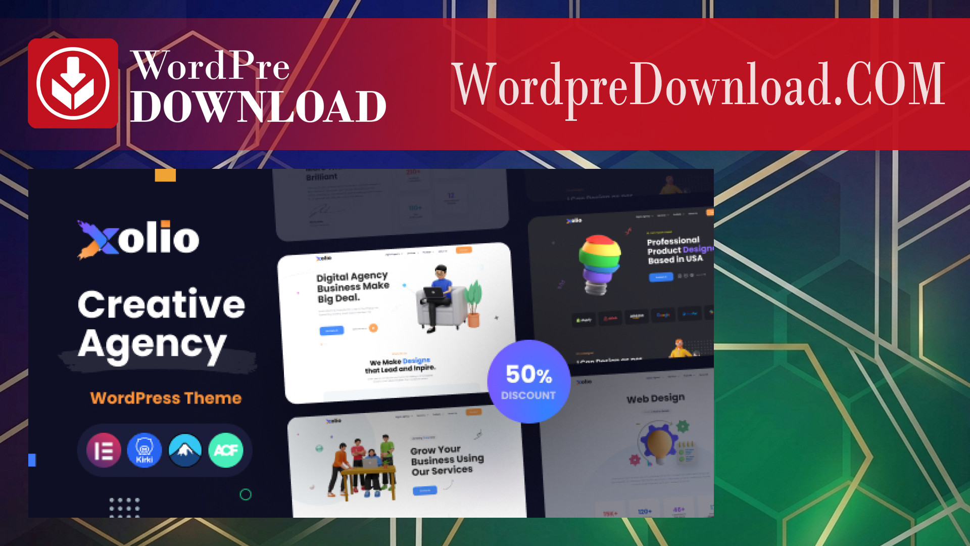 Xolio – Creative Agency and Portfolio WordPress Theme – WordpreDownload.COM
