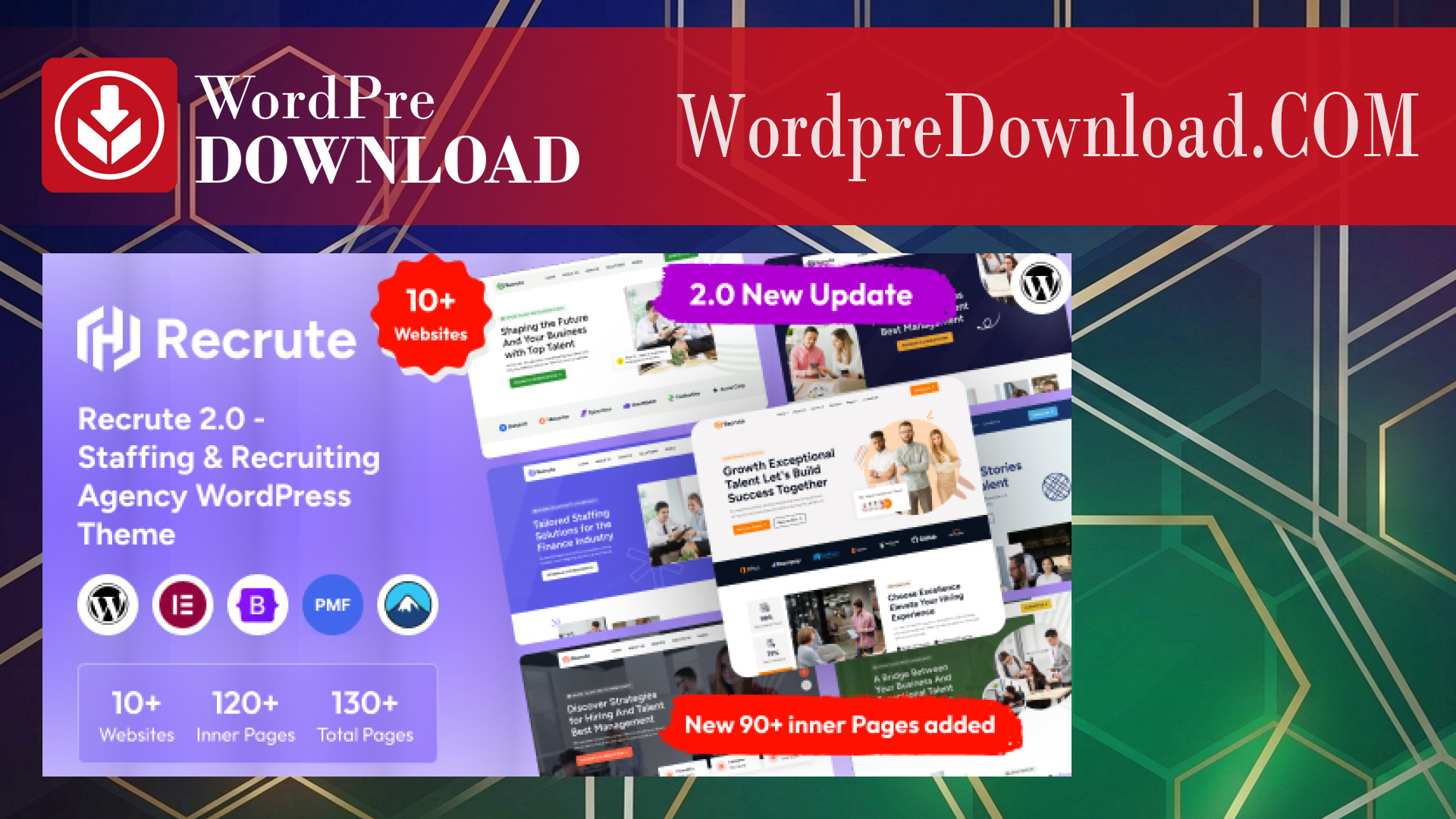 Recrute – Staffing and Recruiting Agency WordPress Theme – WordpreDownload.COM