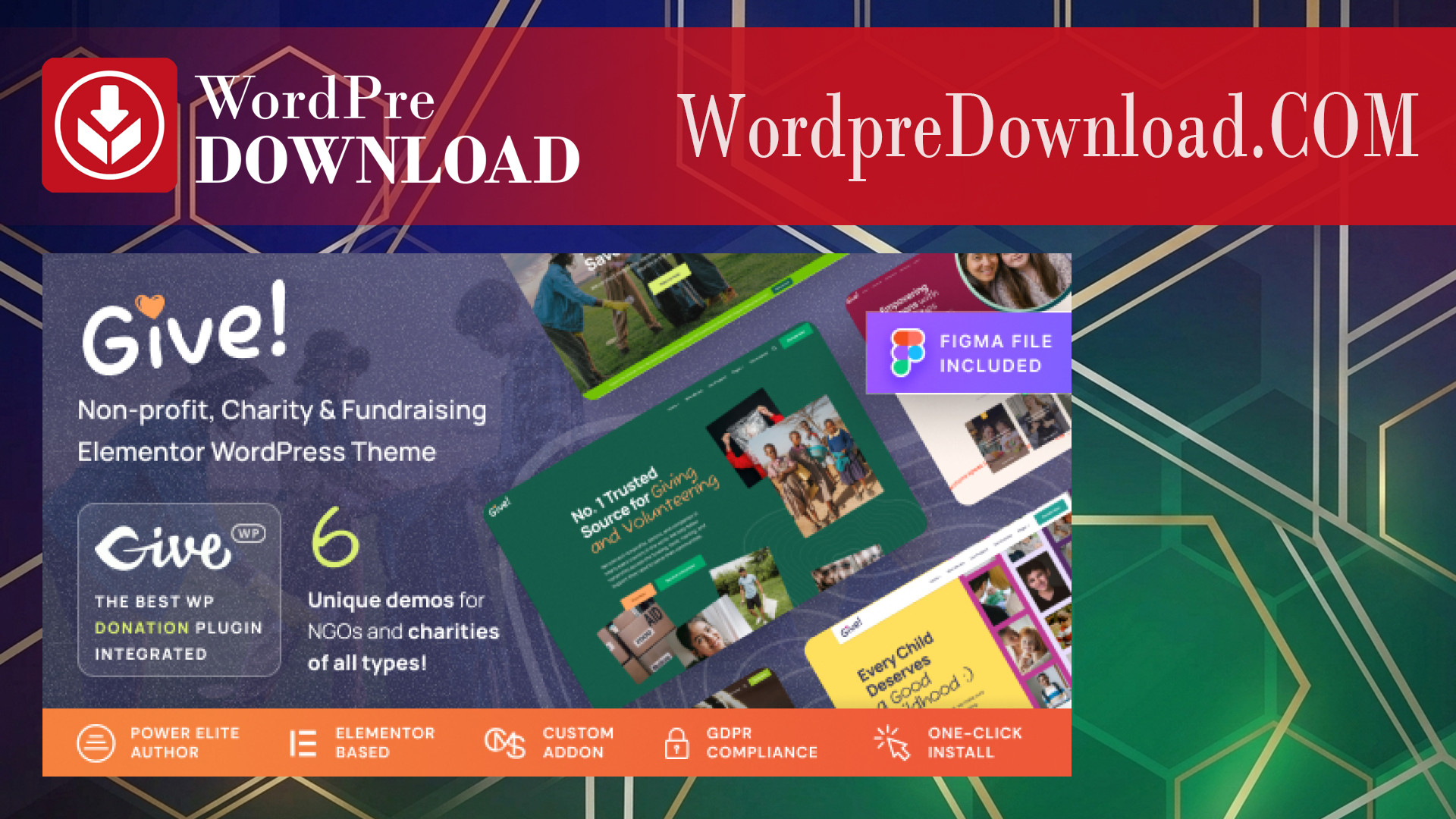 Give – NGO and Charity WordPress Theme – WordpreDownload.COM