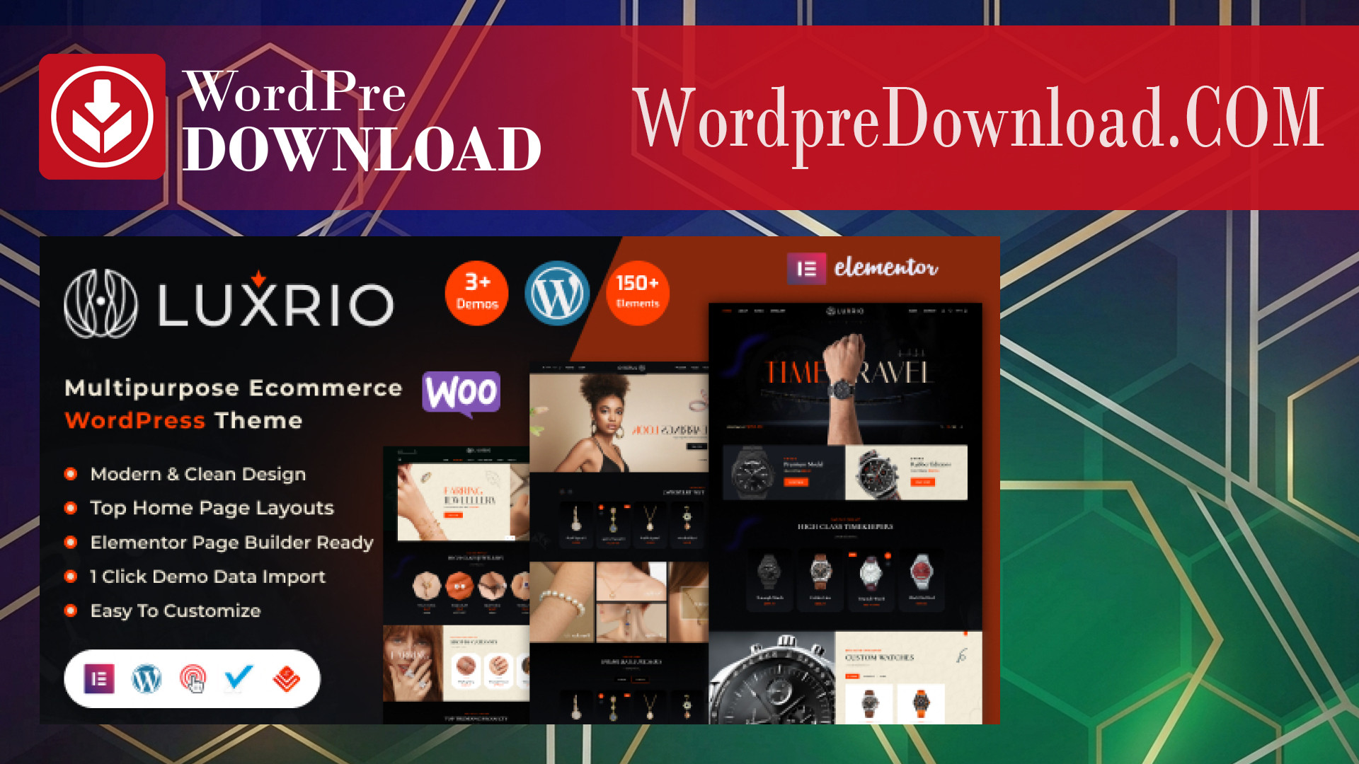 Luxrio – eCommerce Jewellery WordPress Theme – WordpreDownload.COM