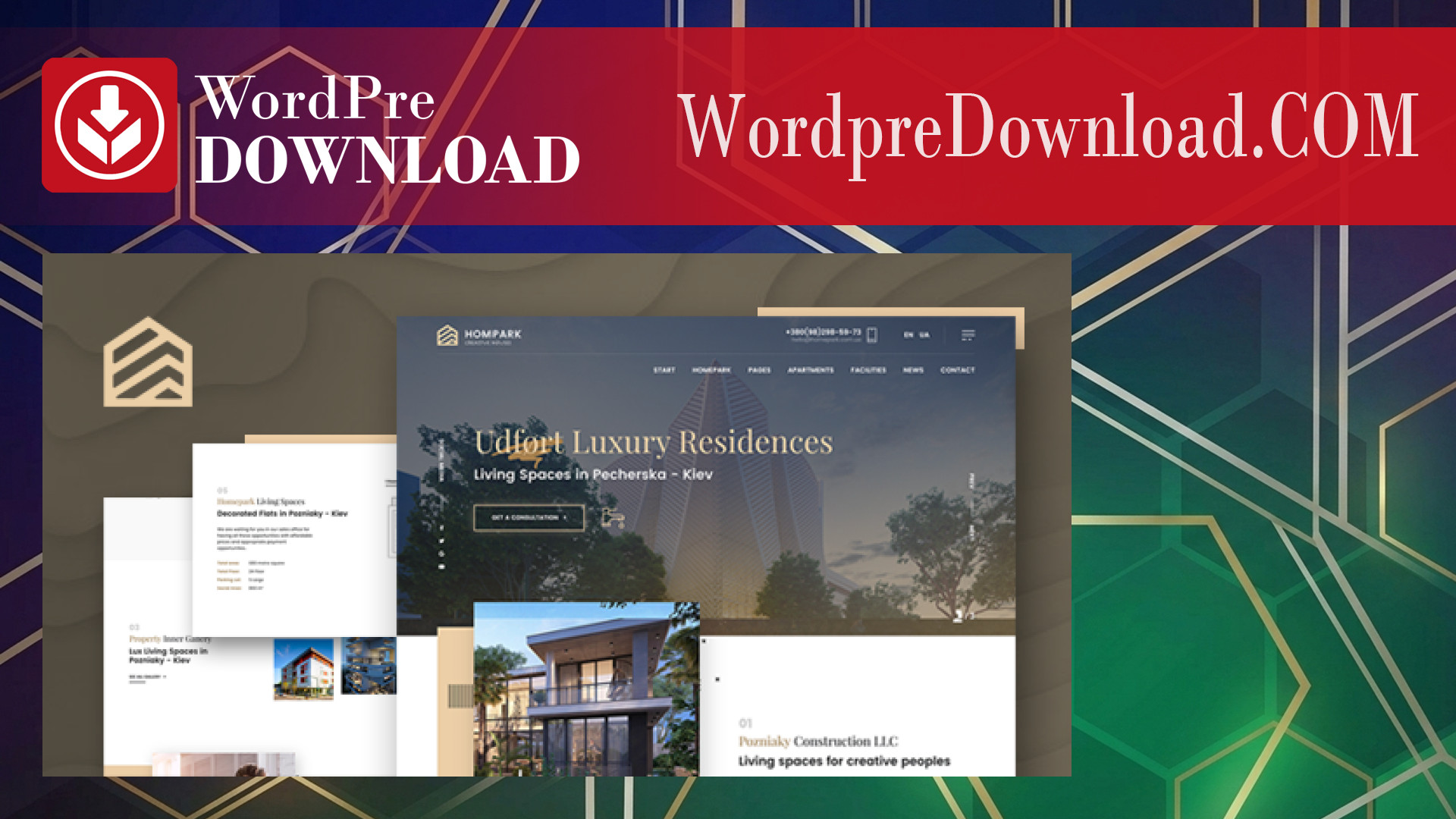 Hompark – Real Estate and Luxury Homes Theme – WordpreDownload.COM
