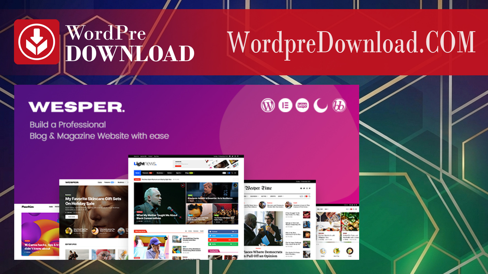 Wesper – WordPress Theme for Blogs and Magazines – WordpreDownload.COM