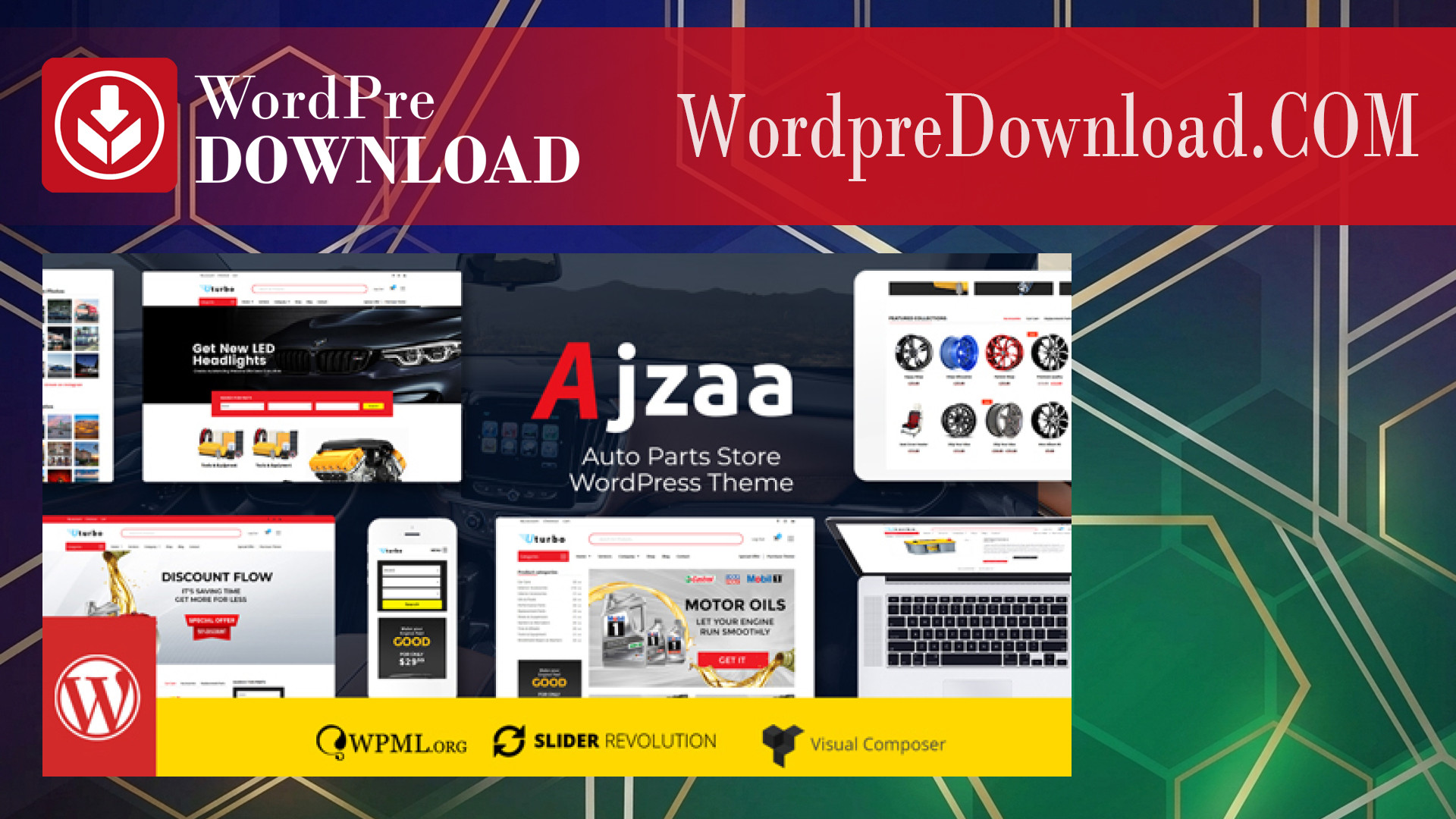 Ajzaa - Auto Parts Store WordPress Theme - WordpreDownload.COM
