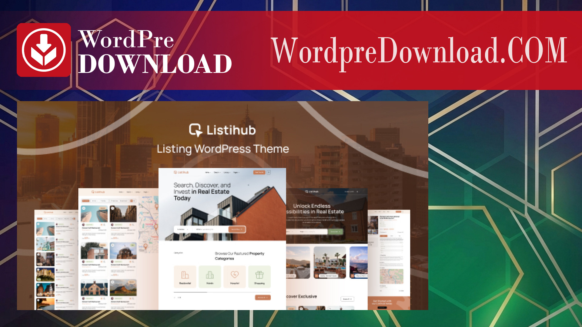 Listihub - Listing WordPress Theme - WordpreDownload.COM
