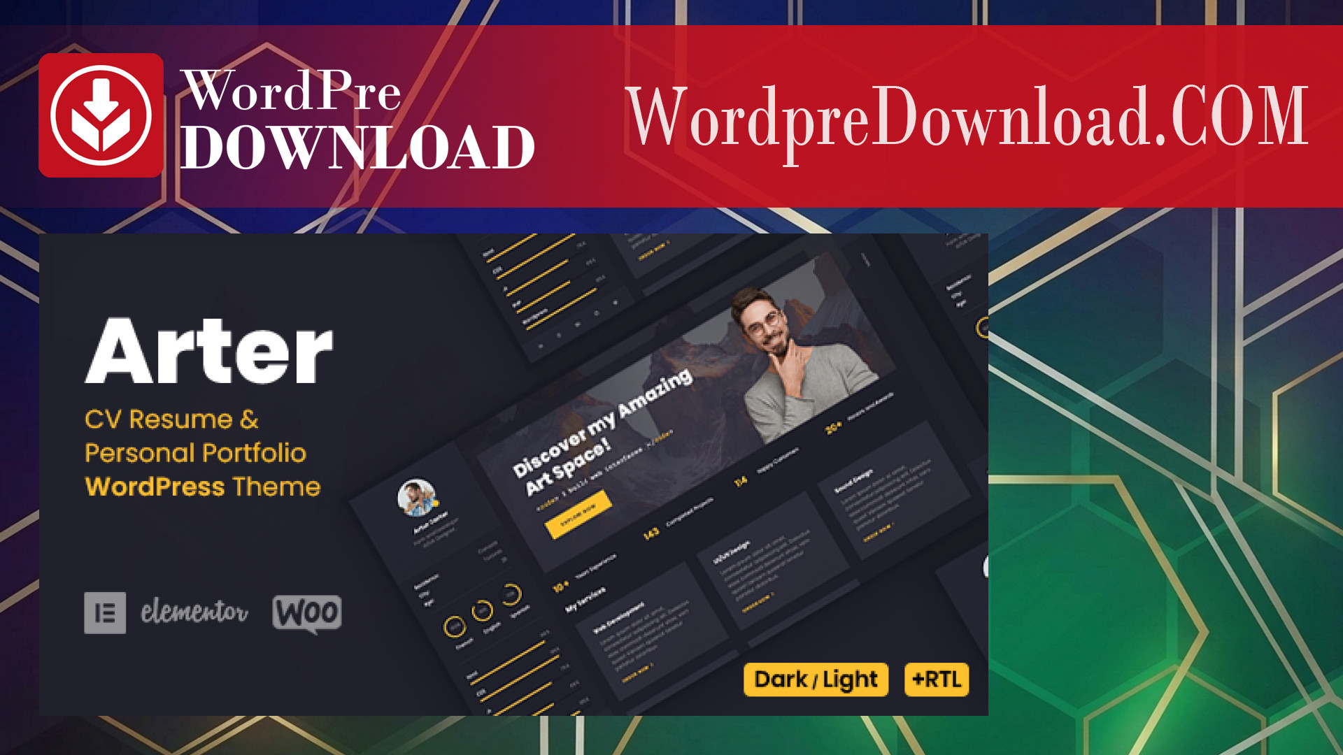 Arter – Personal Portfolio WorfPress Theme – WordpreDownload.COM