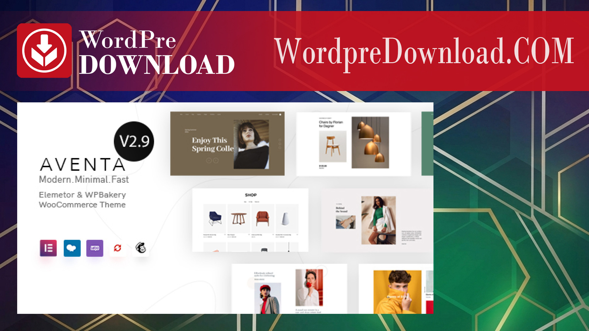 Aventa – Minimal WooCommerce Theme – WordpreDownload.COM