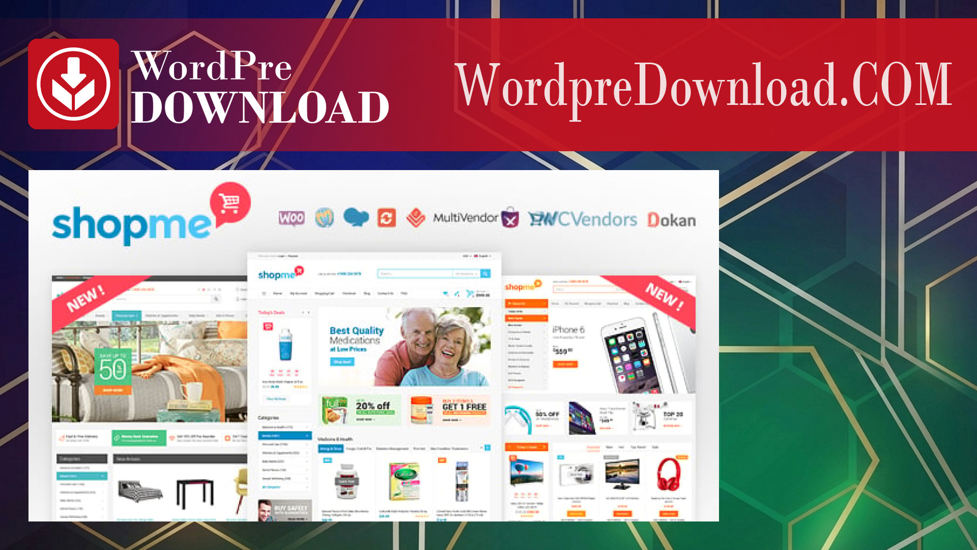 ShopMe – Multi Vendor Woocommerce WordPress Theme – WordpreDownload.COM