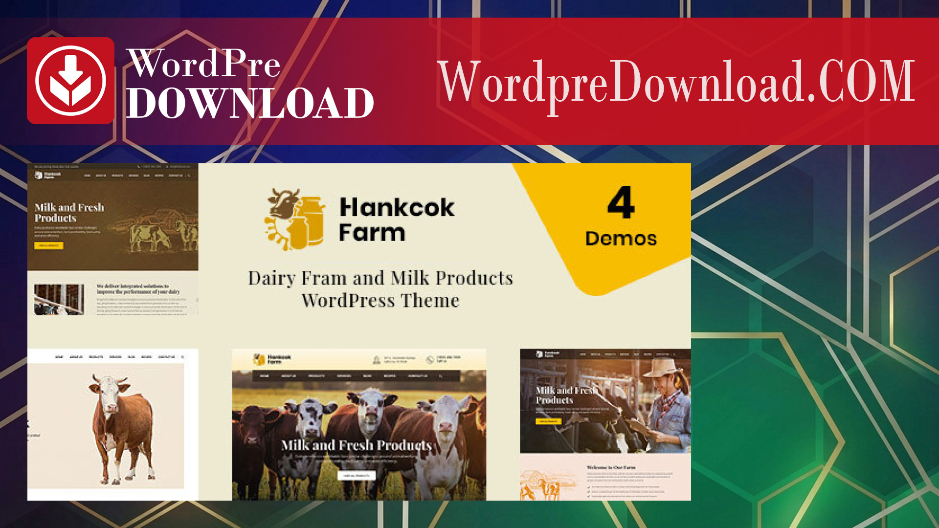 Hankcok - Dairy Farm WordPress Theme - WordpreDownload.COM
