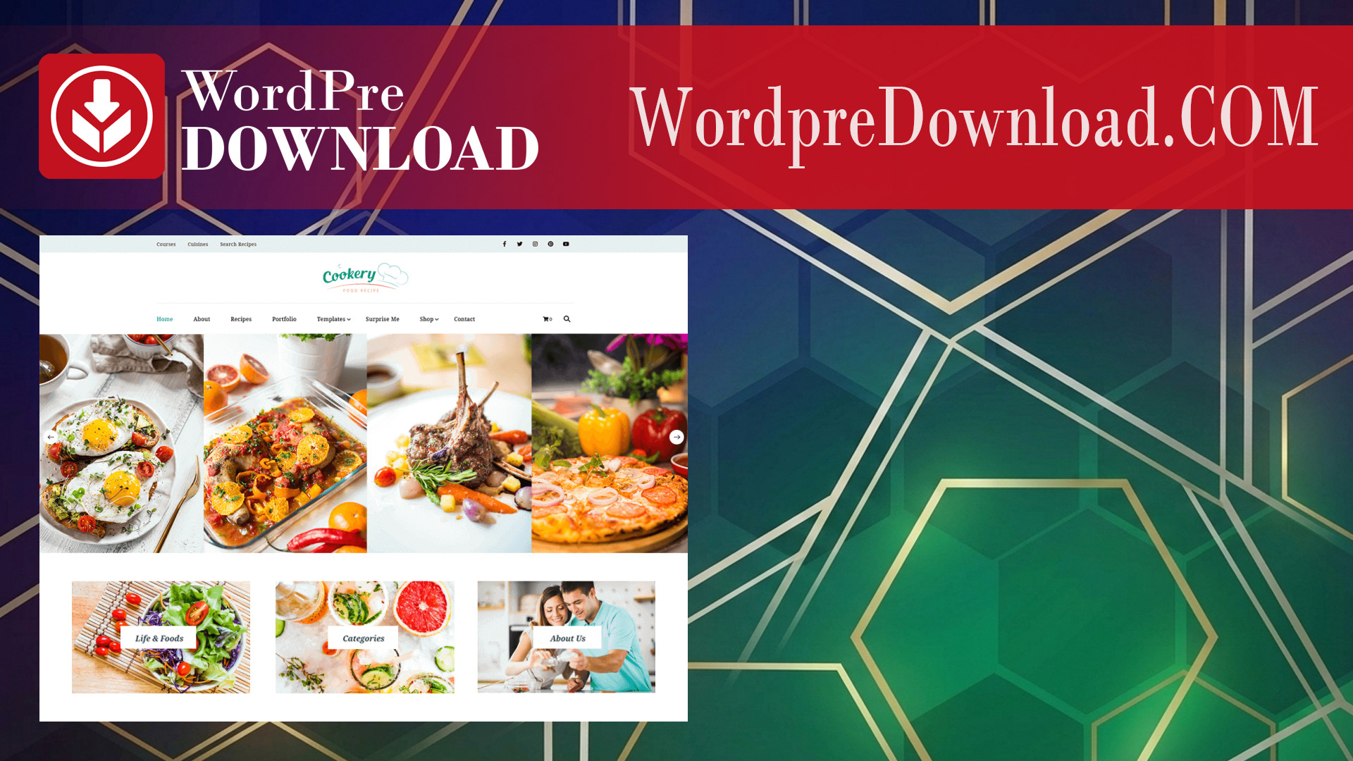 Cookiteer - Food And Recipe WordPress Theme - WordpreDownload.COM