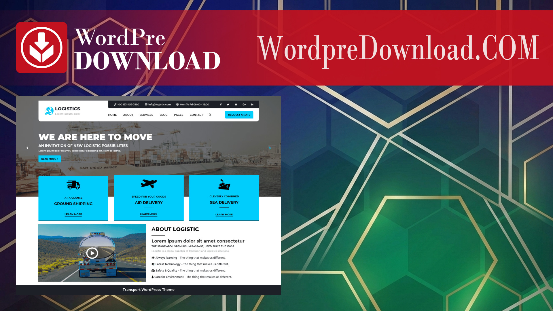 Logistics – Transports and Logistics WordPress Theme – WordpreDownload.COM