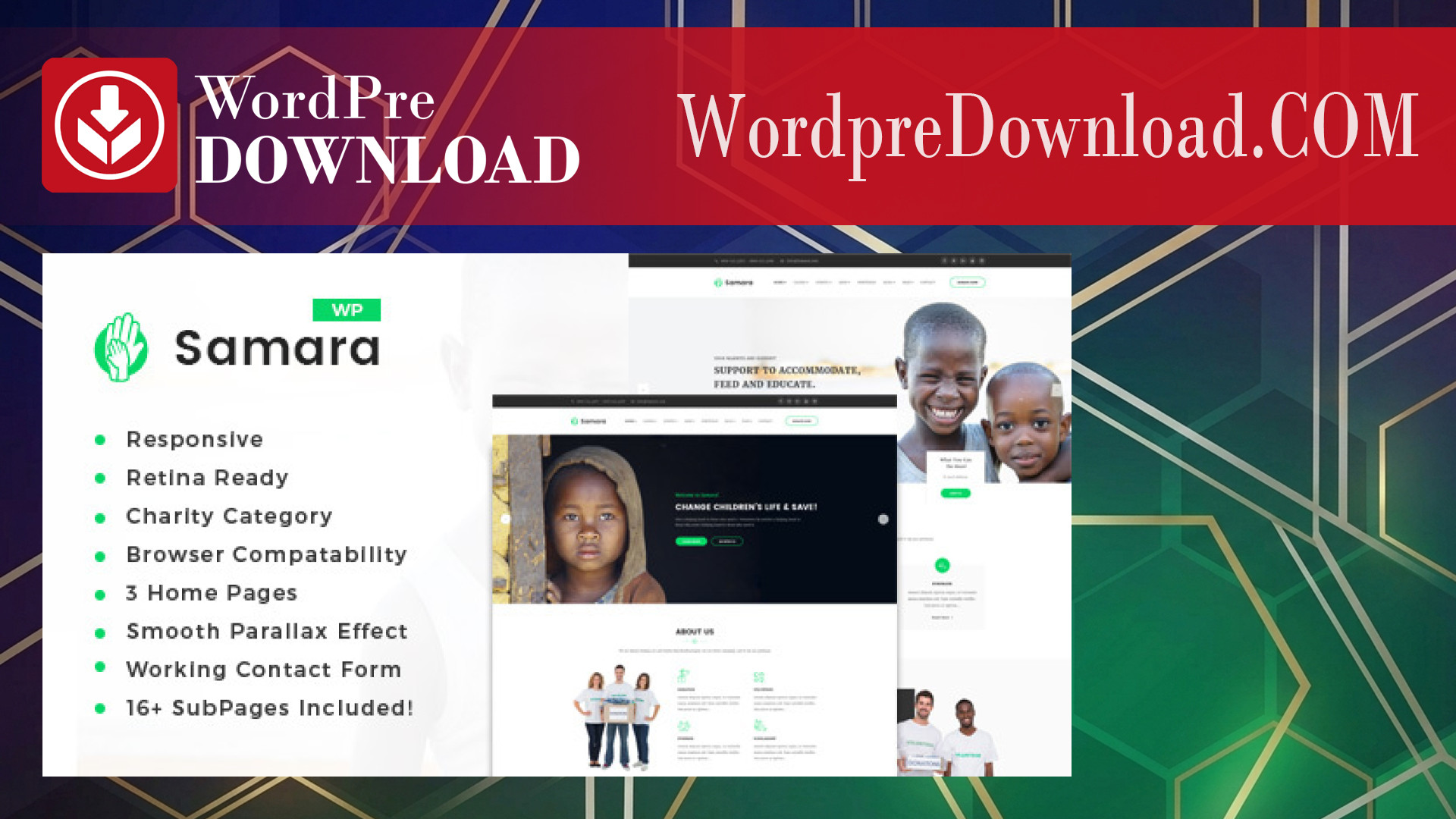 Samara – Charity/Fundraising WordPress Theme – WordpreDownload.COM