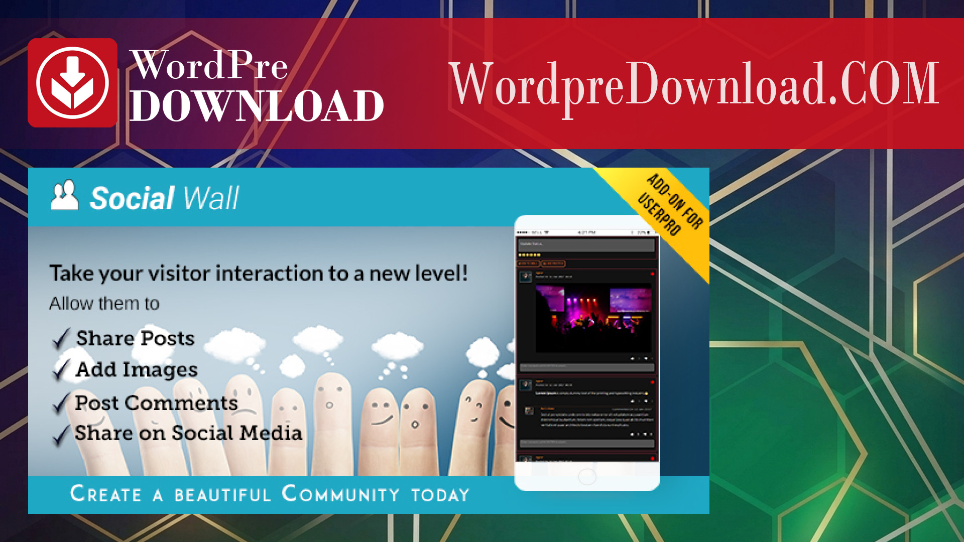 UserPro – Social Wall Add-on – WordpreDownload.COM