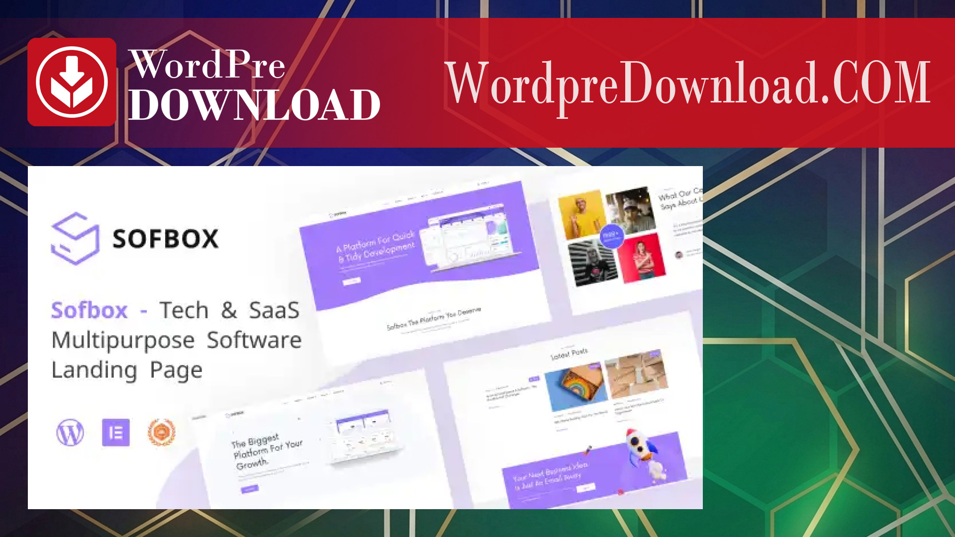 Sofbox - Tech And SaaS Multipurpose Software Landing Page - WordpreDownload.COM