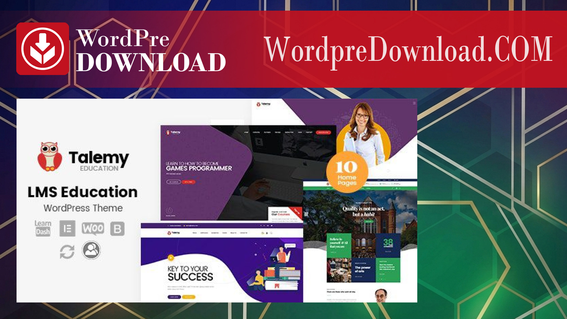 Talemy LMS Education WordPress Theme – WordpreDownload.COM